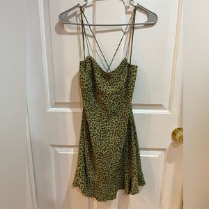 ZARA SPAGHETTI STRAP CROSSOVER DRESS